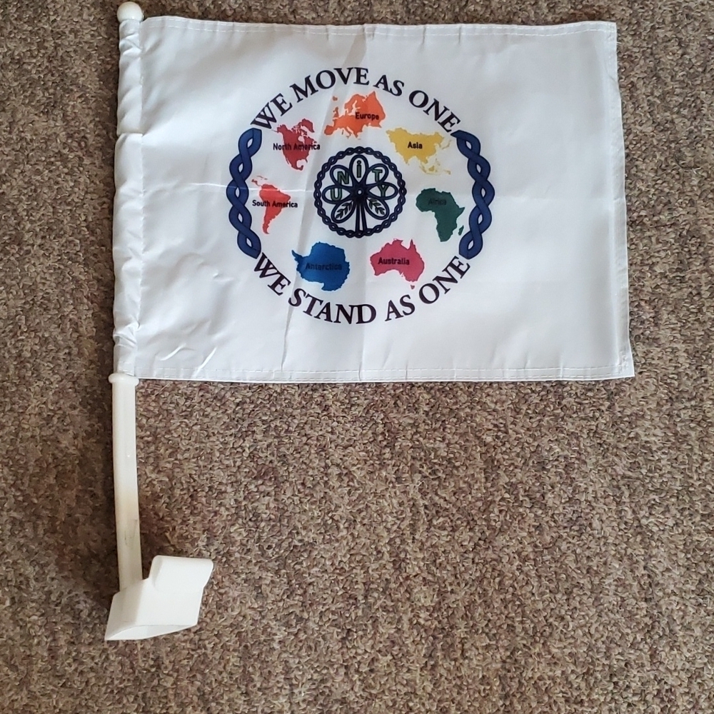 World unity car flag - Picture 1 of 4